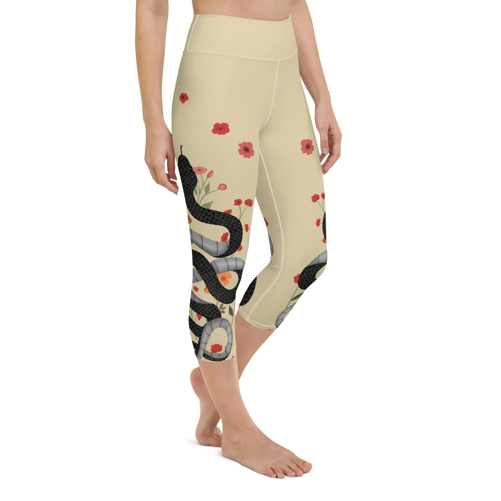 Midnight Serpent Yoga Capris