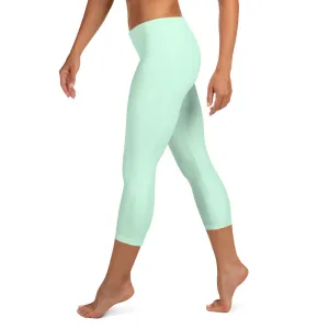 Mint Green Low Waist Capri