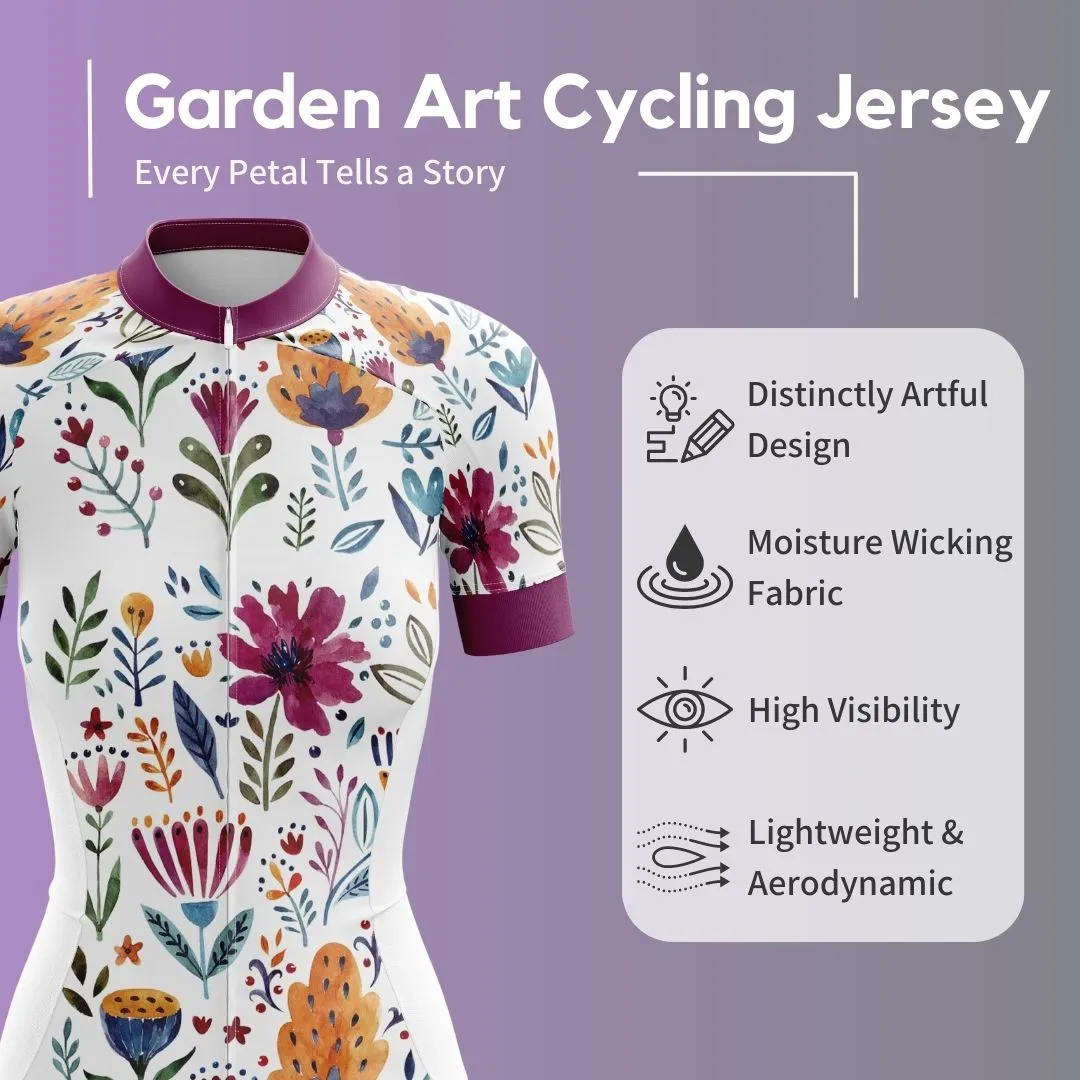 NEW! Garden Art | Women's Short Sleeve Cycling Jersey