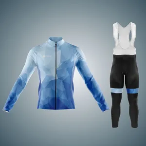 NEW! Ocean Blue | Men's Long Sleeve Cycling Set