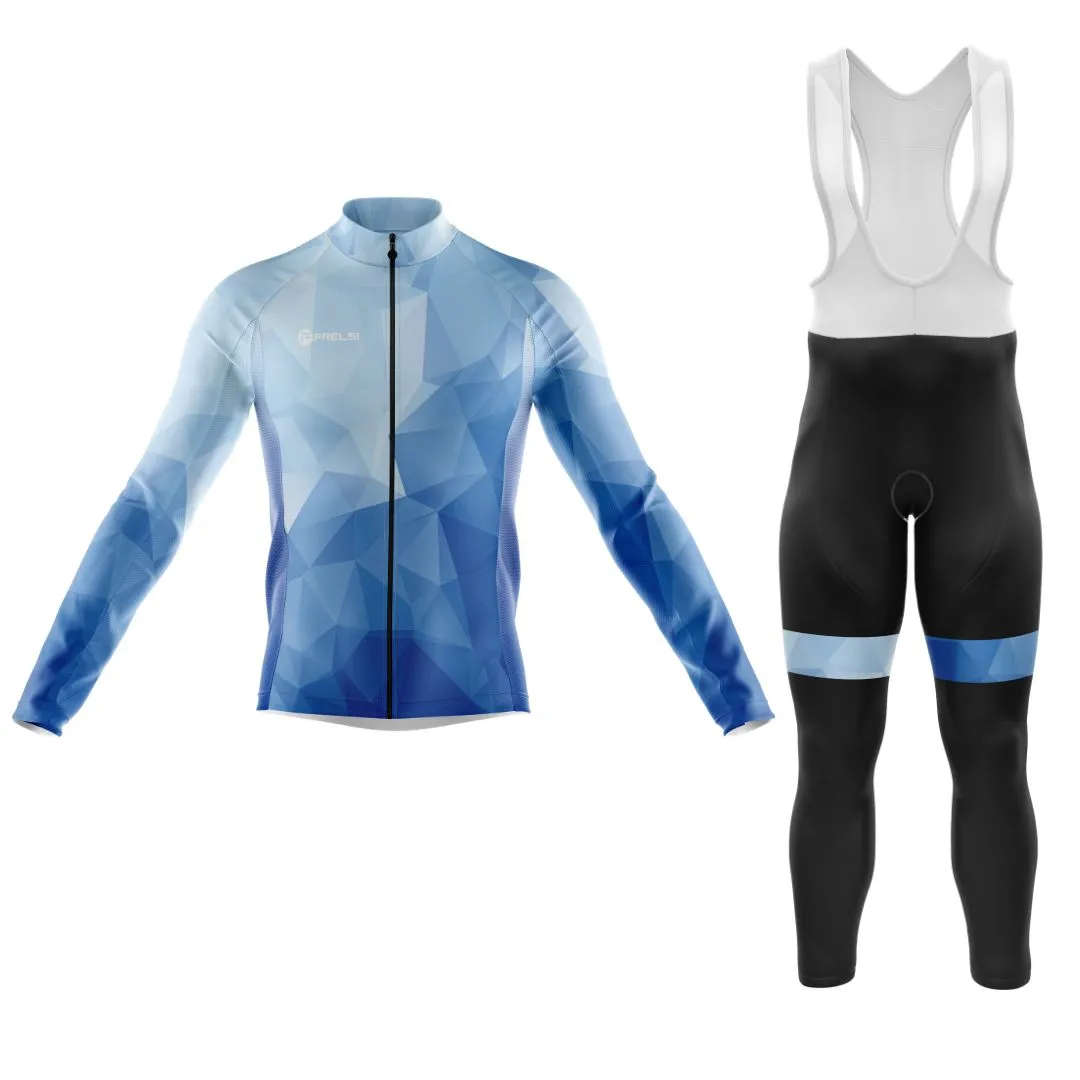 NEW! Ocean Blue | Men's Long Sleeve Cycling Set