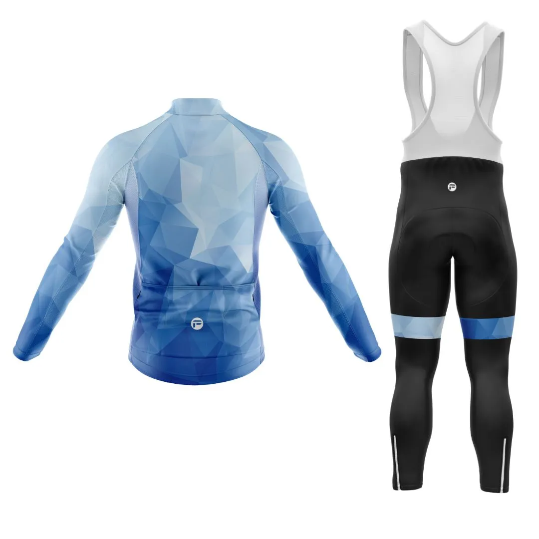 NEW! Ocean Blue | Men's Long Sleeve Cycling Set