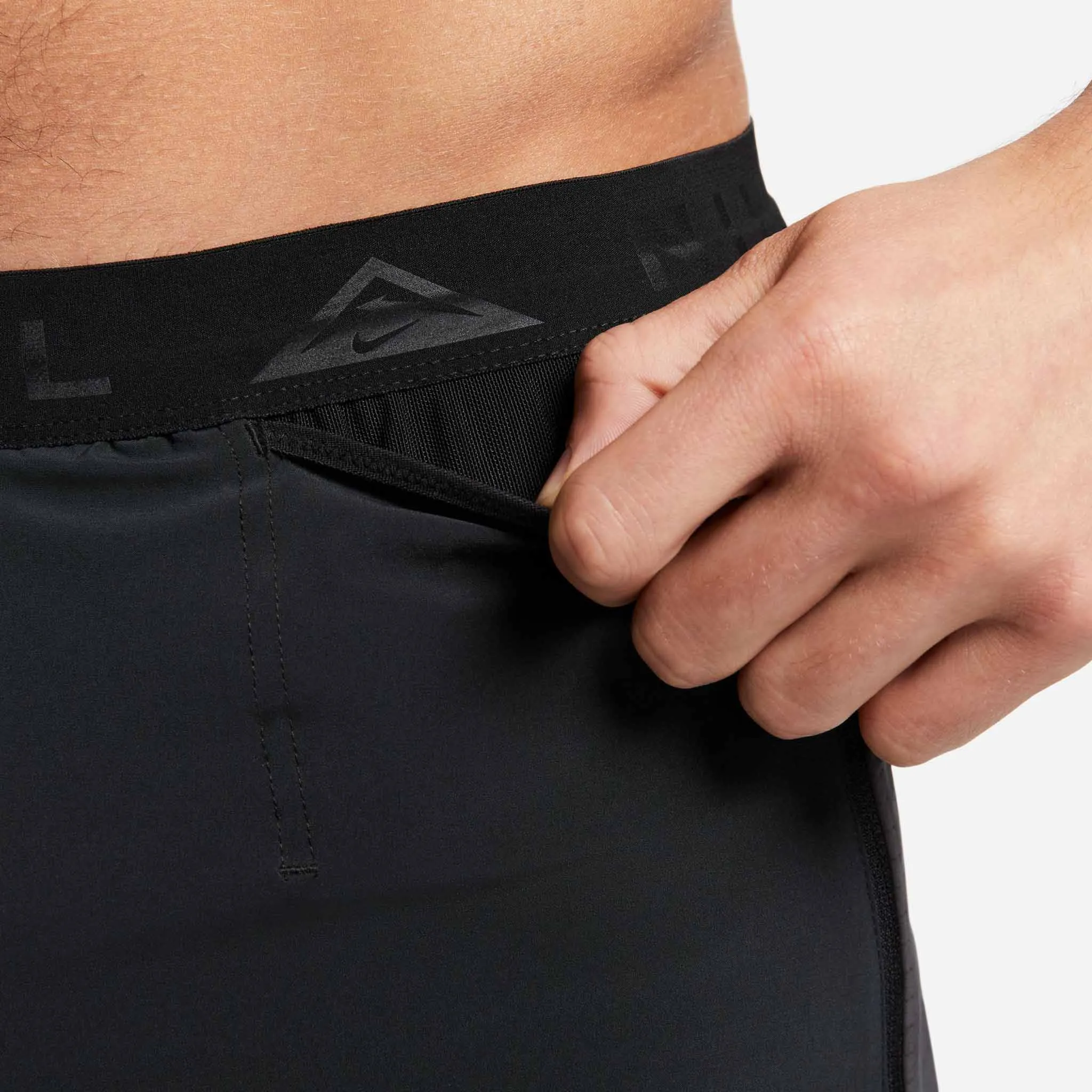 Nike | Men's Dri-FIT Trail Second Sunrise 5" Brief-Lined Running Shorts - Black