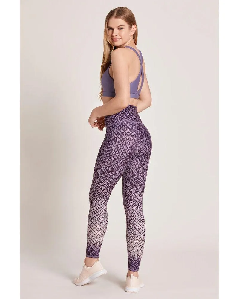 Niyama Sol Macrame' Amethyst High Waist Legging