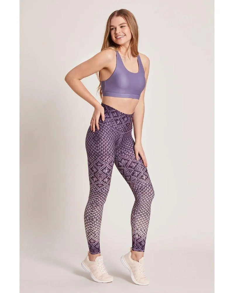 Niyama Sol Macrame' Amethyst High Waist Legging