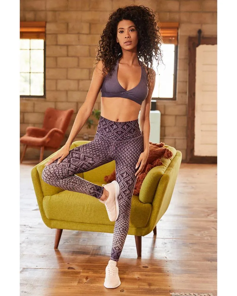 Niyama Sol Macrame' Amethyst High Waist Legging