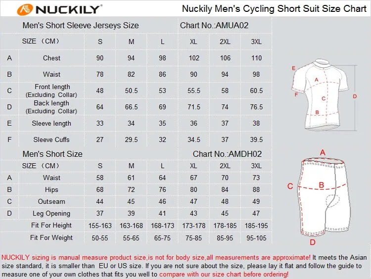 Nuckily MA021 MB021 Half Jersey And Shorts Set