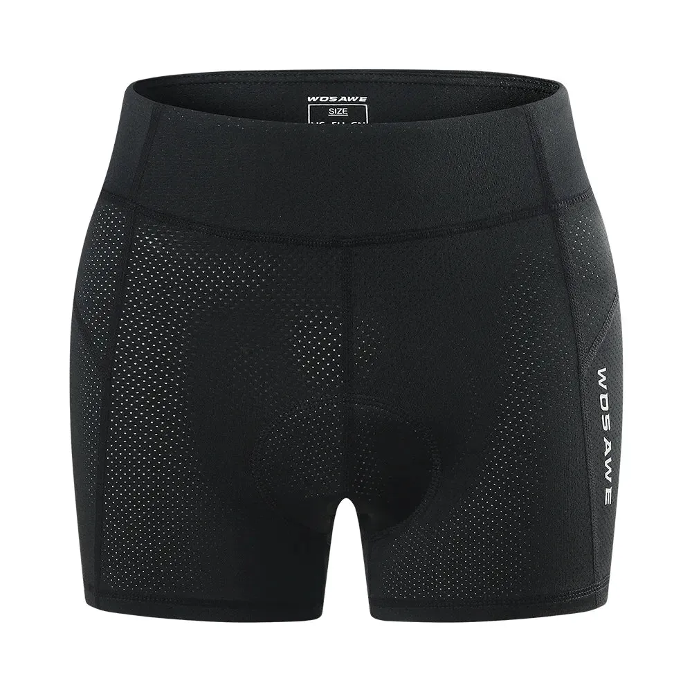 Padded Cycling Shorts Women Breathable Mesh Cycling Underwear Shockproof Riding Bicycle Underpant MTB Road Bike Shorts