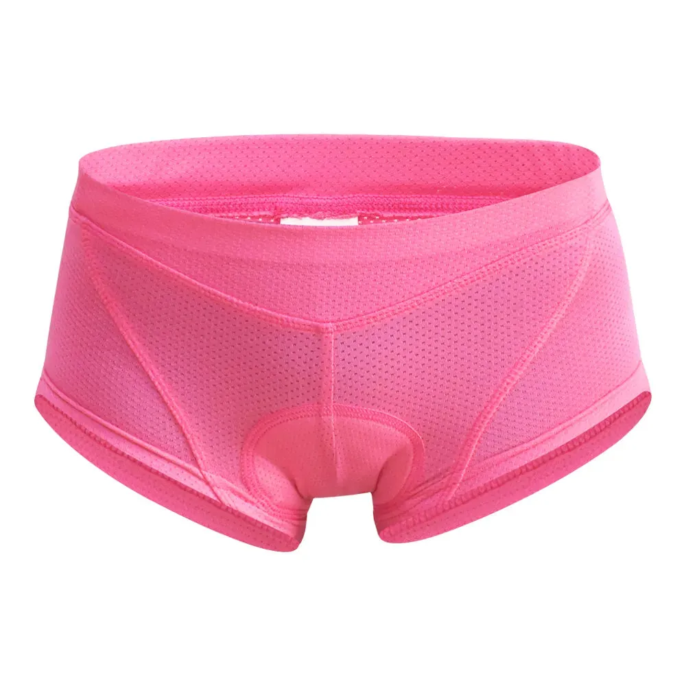 Padded Cycling Shorts Women Breathable Mesh Cycling Underwear Shockproof Riding Bicycle Underpant MTB Road Bike Shorts