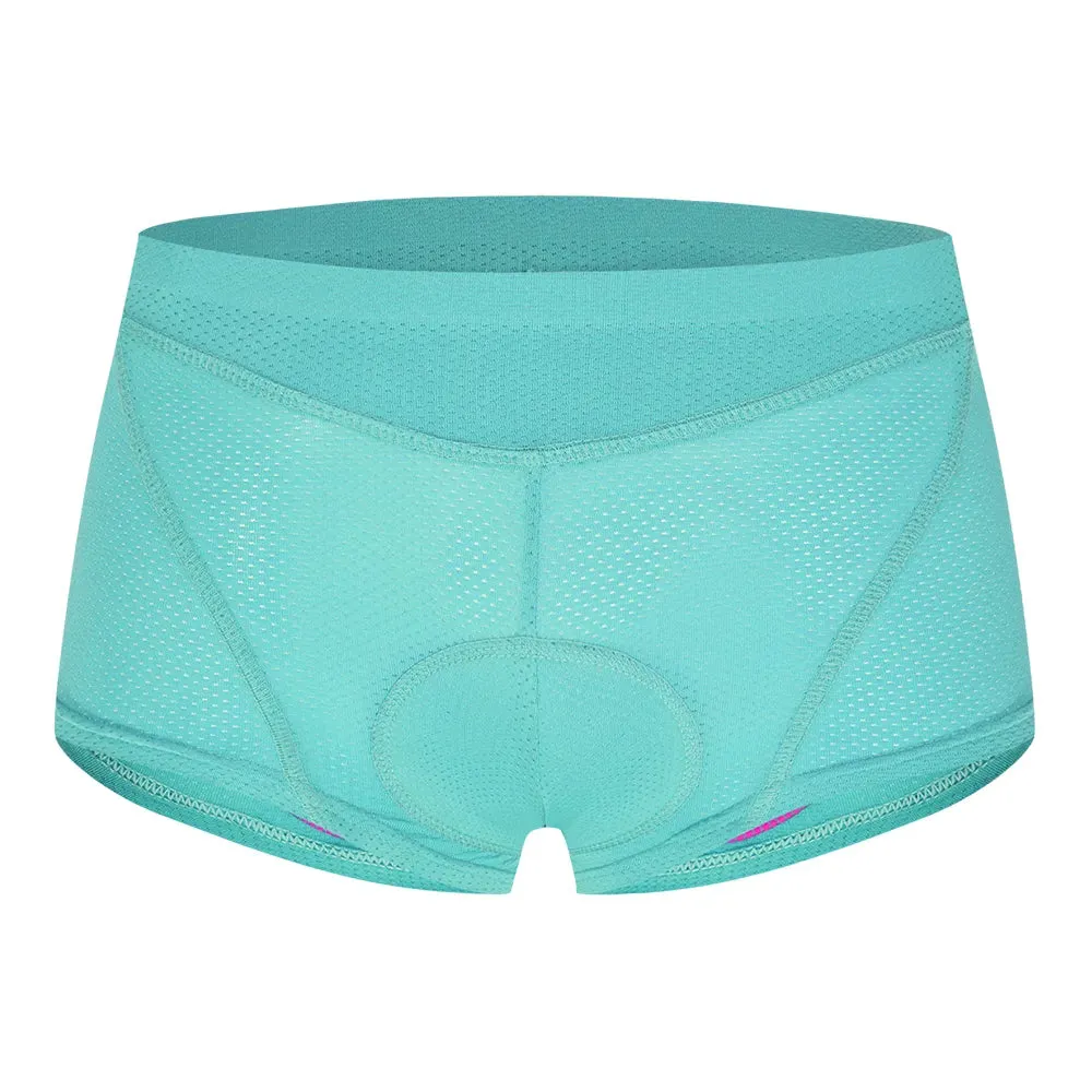 Padded Cycling Shorts Women Breathable Mesh Cycling Underwear Shockproof Riding Bicycle Underpant MTB Road Bike Shorts