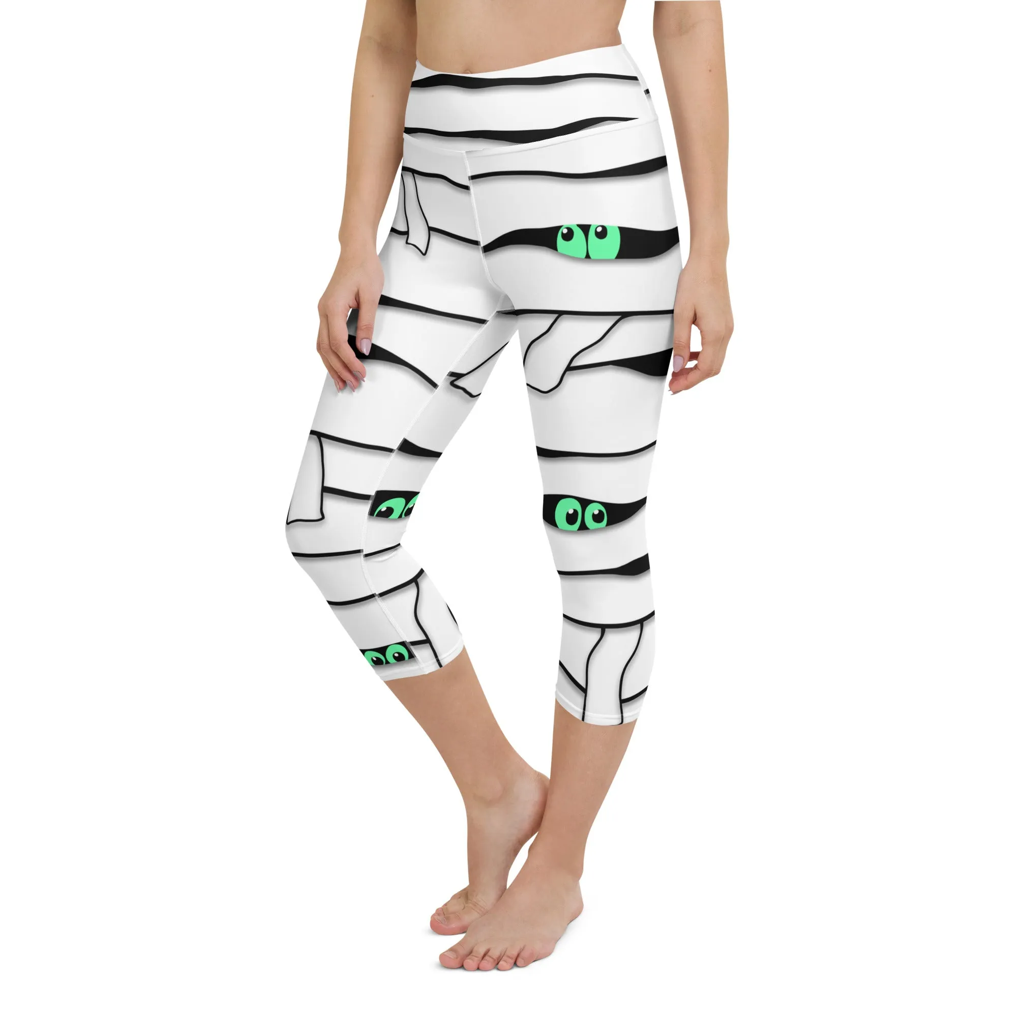 Peek-a-Boo Mummy Yoga Capris