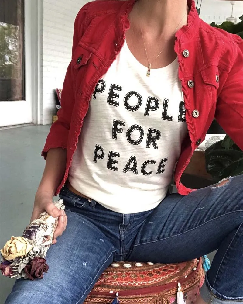 People for Peace Muscle Tee