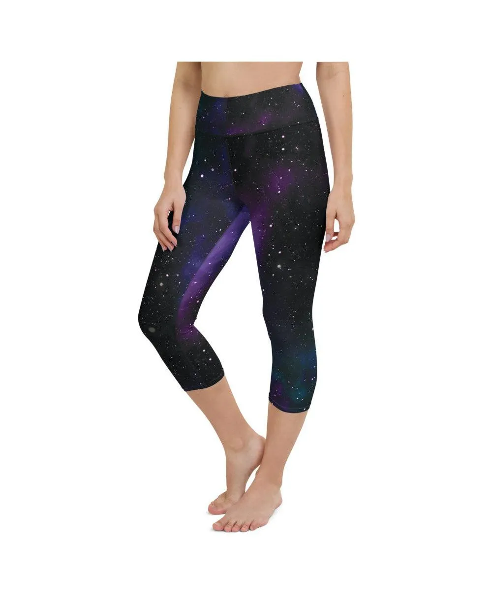 Purple Galaxy Yoga Capris