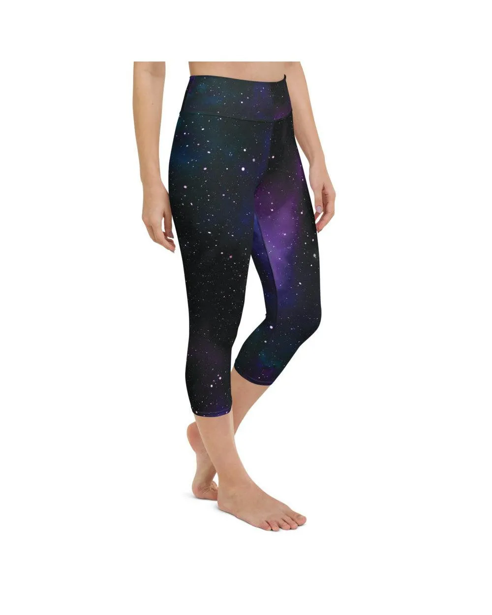 Purple Galaxy Yoga Capris