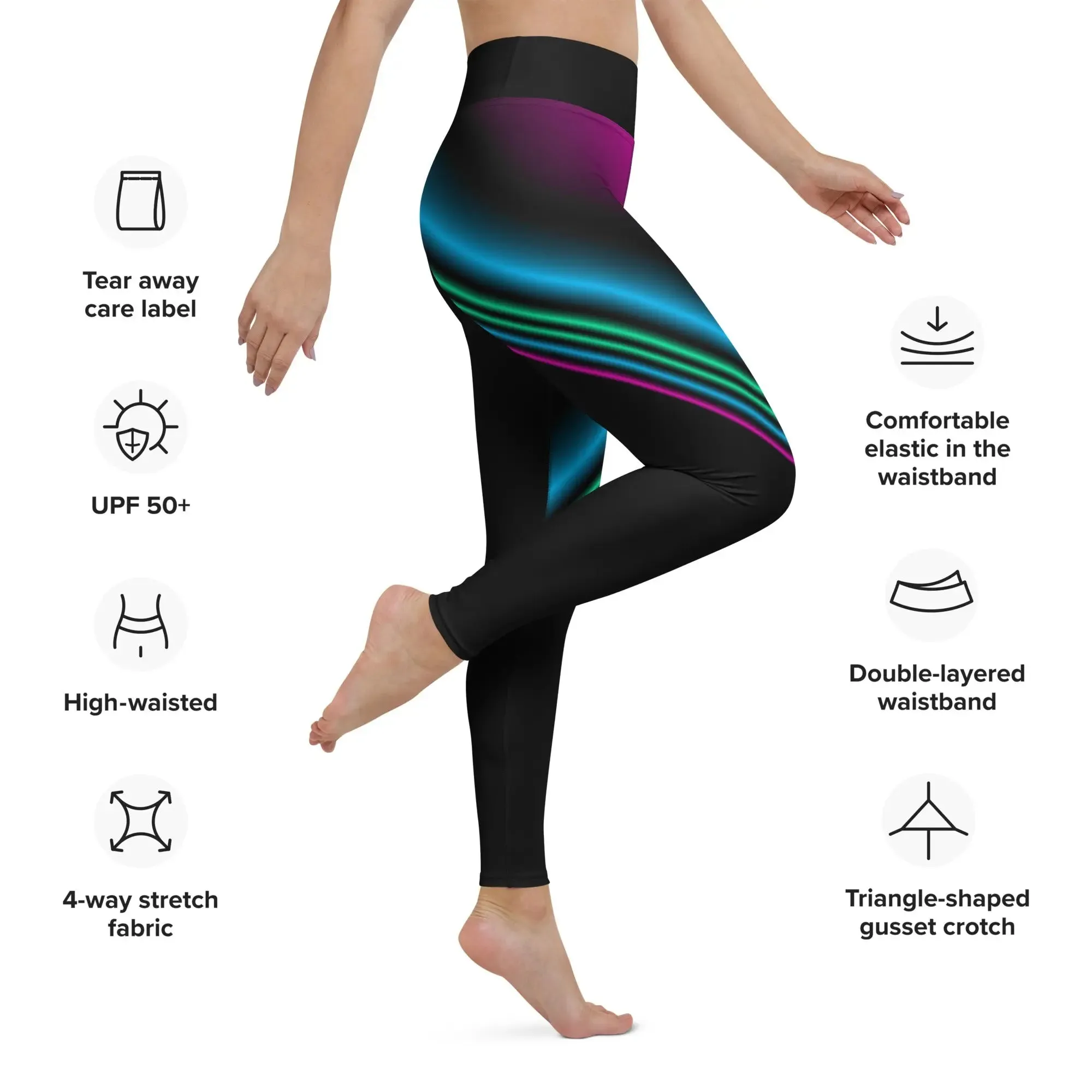 "Cosmic Blast" Collection - Yoga Long Leggings