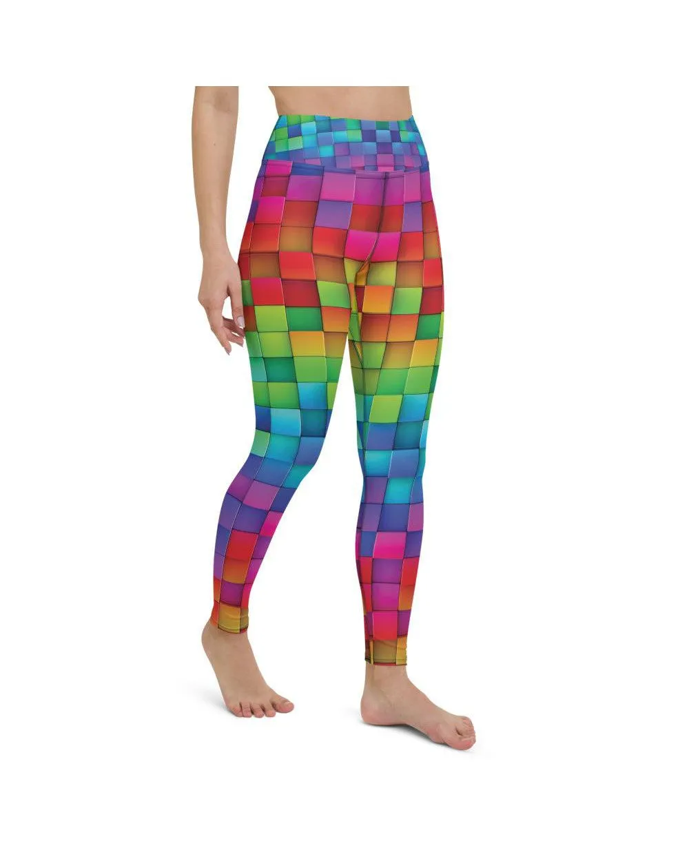 Rainbow Blocks Yoga Pants