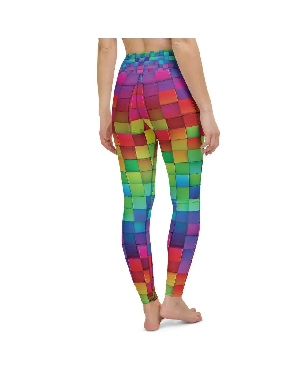 Rainbow Blocks Yoga Pants