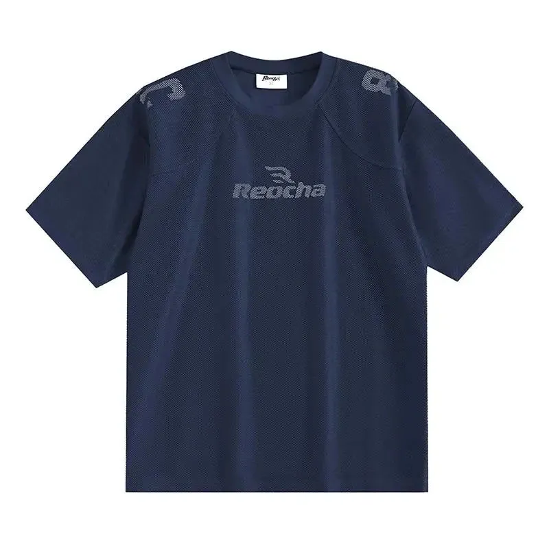 REOCHA Dual-Layer Quick-Dry Mesh T-Shirt