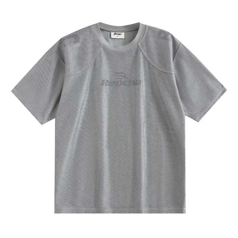 REOCHA Dual-Layer Quick-Dry Mesh T-Shirt