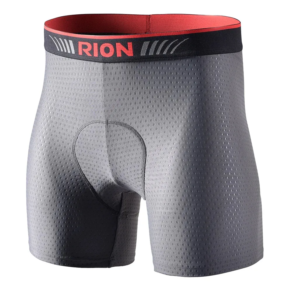 RION Men Cycling Bicycle Underwear Men's Shorts Tights Biker Bike Gym Underpants with Padding Pads Male MTB Mountain Ride Lycra