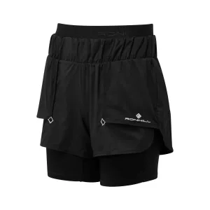 Ronhill | Women's Tech Twin Short - All Black