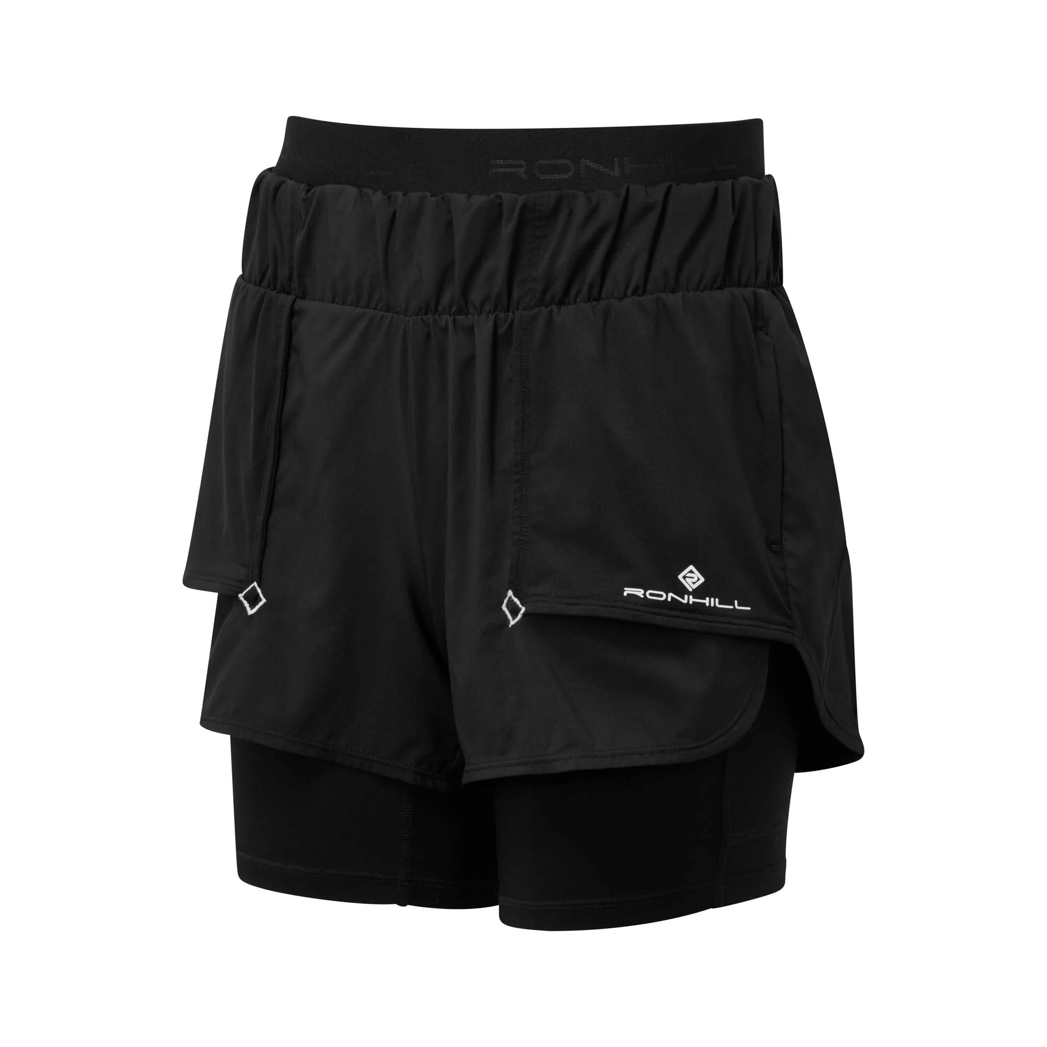 Ronhill | Women's Tech Twin Short - All Black