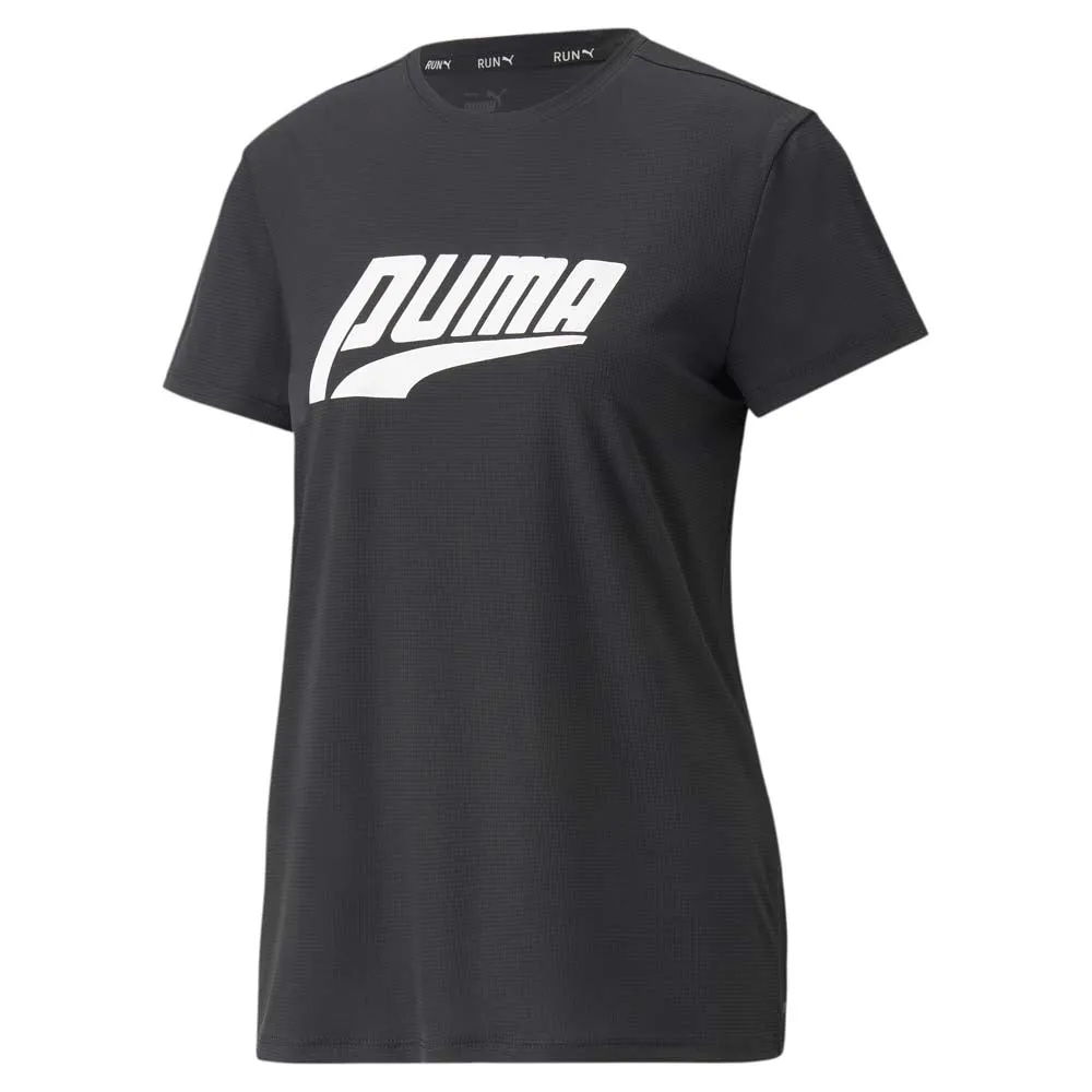 Run Logo Crew Neck Short Sleeve Athletic T-Shirt