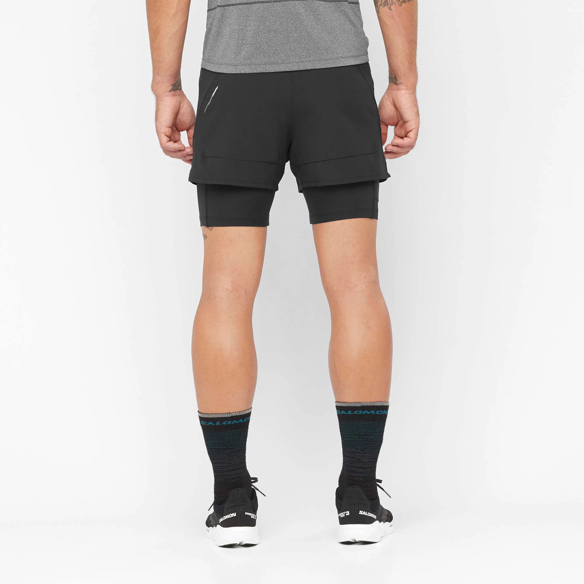 Salomon | Men's Cross 2in1 Shorts - Deep Black