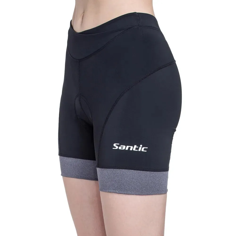 Santic Women's Cycling Shorts 4D Gel Bike Classes Padding Plus Size Quick-dry Fabric Breathable