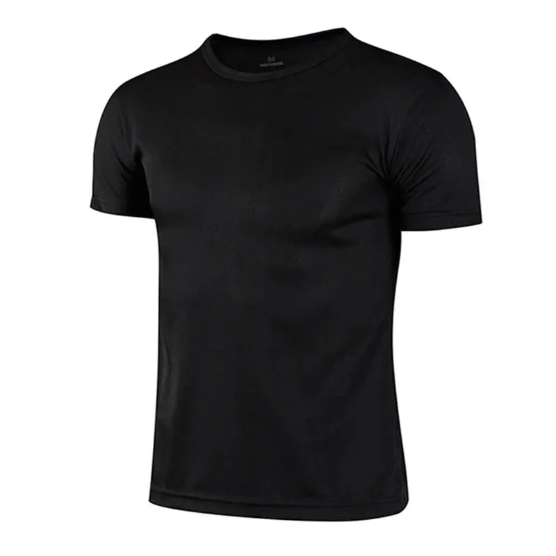 Summer t Shirt For Men Casual White t-Shirts Man Short Sleeve Top Breathable Tees Quick Dry Gym Shirt Soccer Jersey Male Clothes