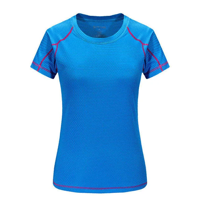 T-Shirt Women Quick Dry Breathable Sports Top Yoga Gym Fitness Clothing Sportswear For Women's T Shirt Running Training Workout