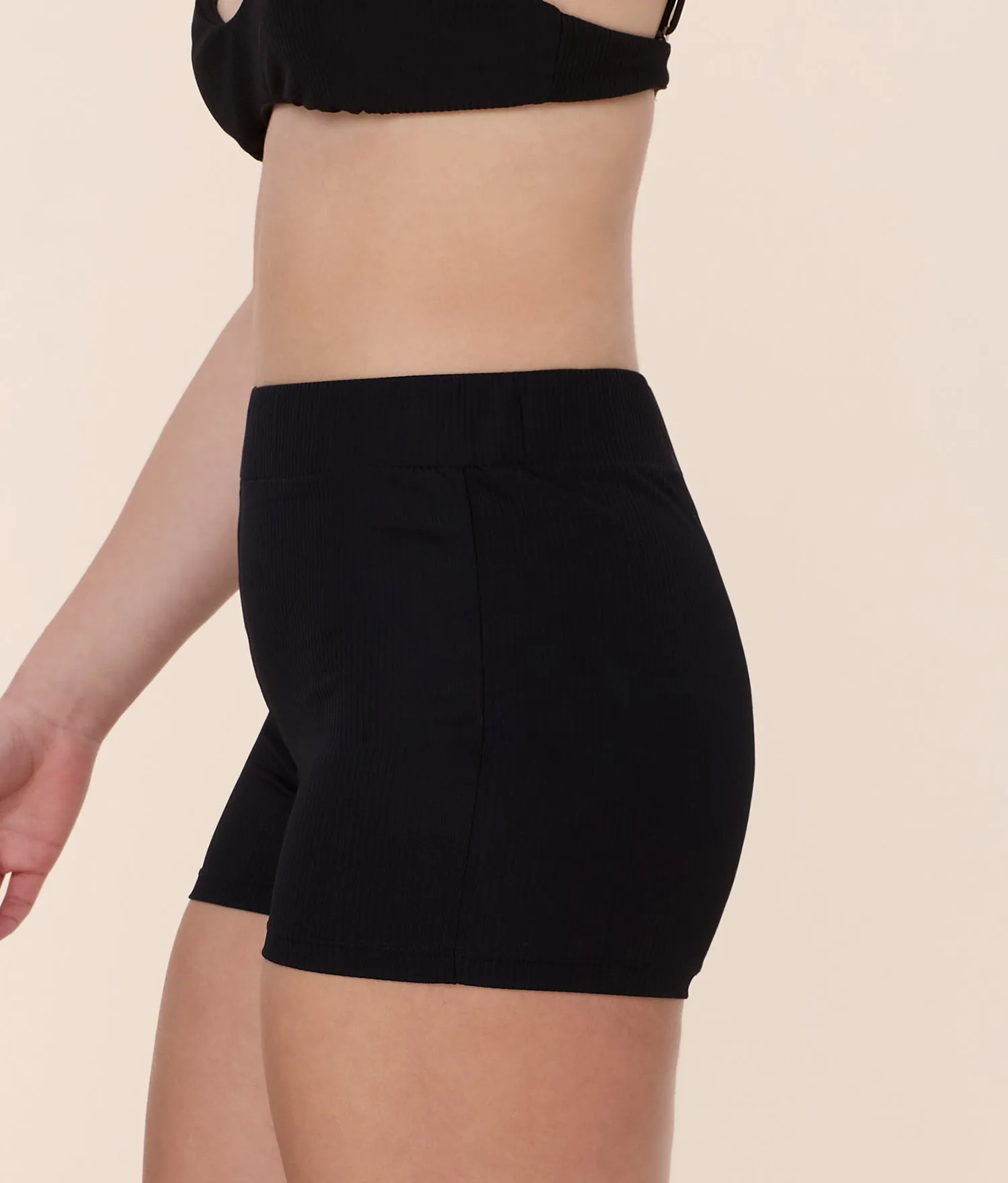 The Marco Short - Eco Ribbed - Black