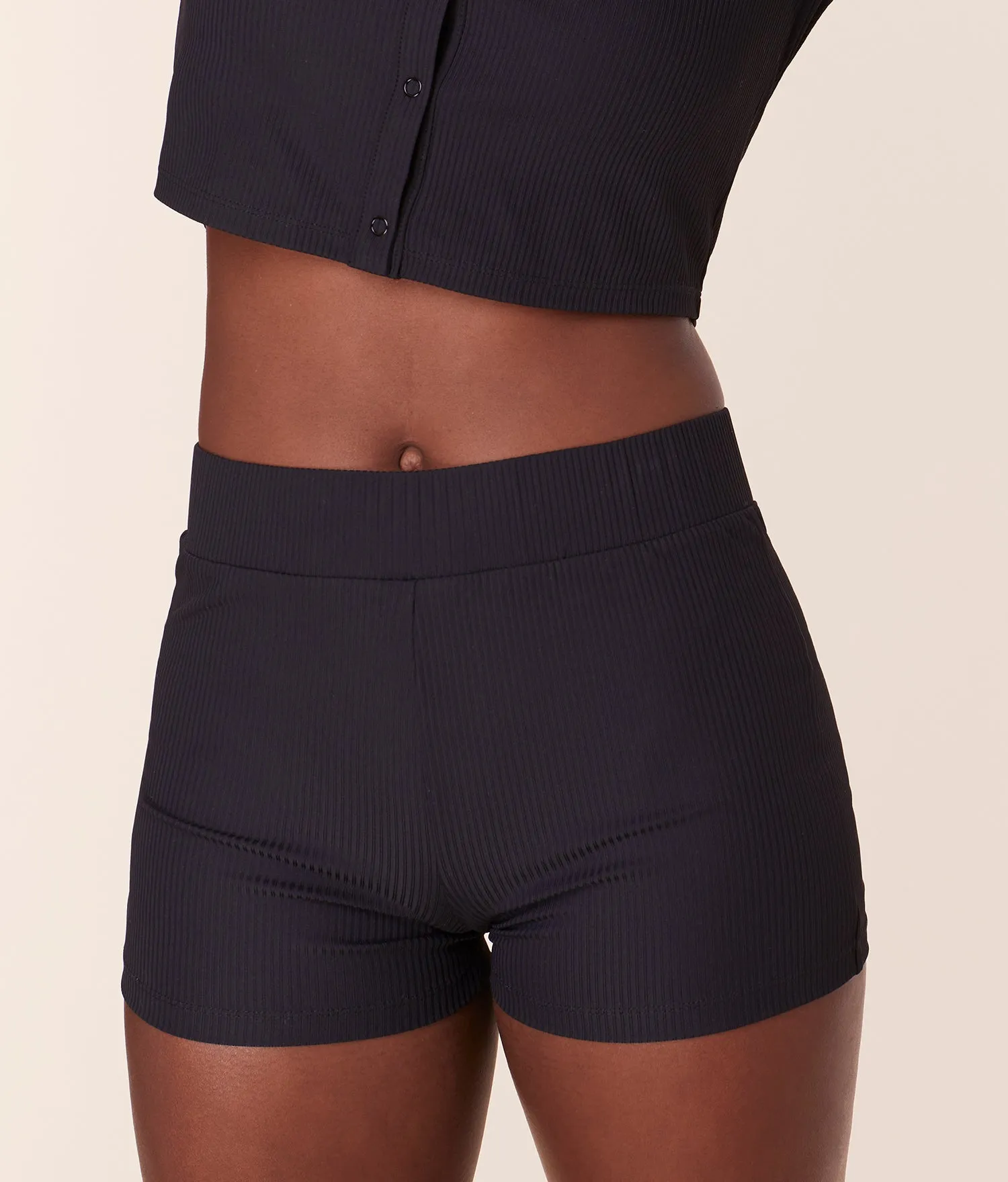 The Marco Short - Eco Ribbed - Black