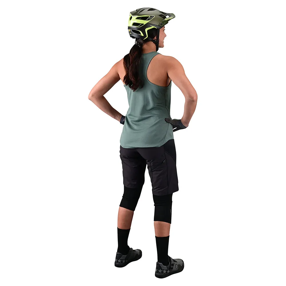 Wmns Luxe Tank Solid Steel Green