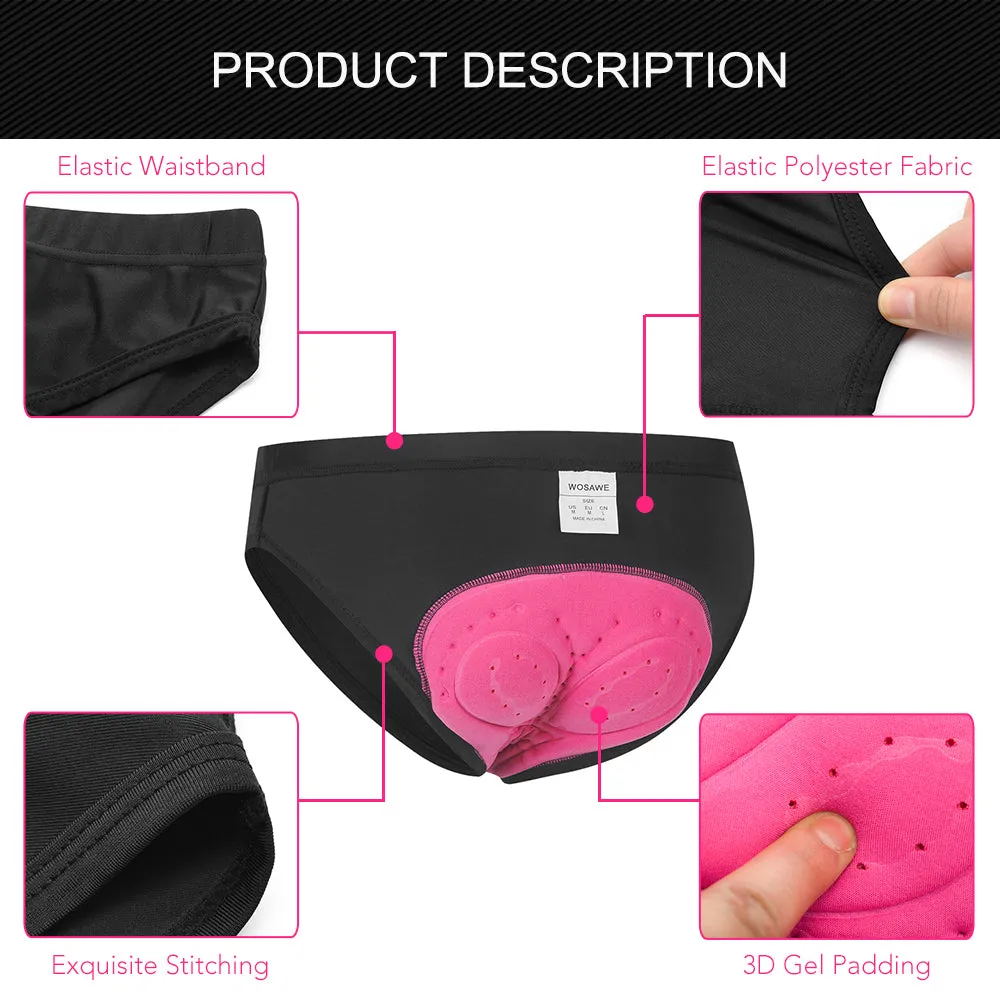 Women Cycling Underwear 3D Gel Padded