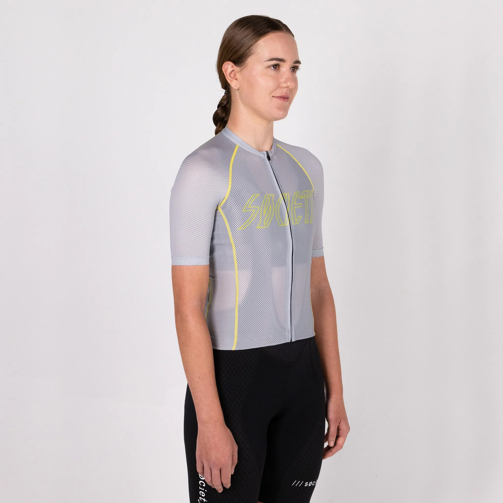 Womens Omni HyperMesh Jersey (Silver/Green)