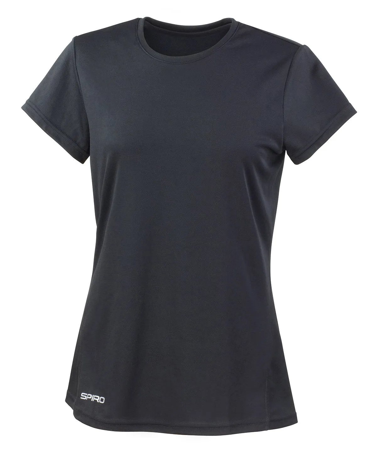 Womens Spiro quick-dry short sleeve t-shirt | Black