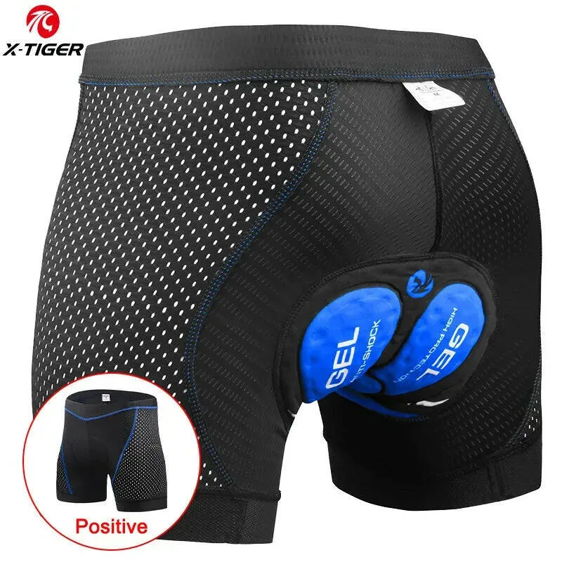 X-TIGER Cycling Underwear 5D Breathable Padded Gel Bike Shorts Men MTB Anti Slip Leg Grips Riding Cycling Shots Ciclismo