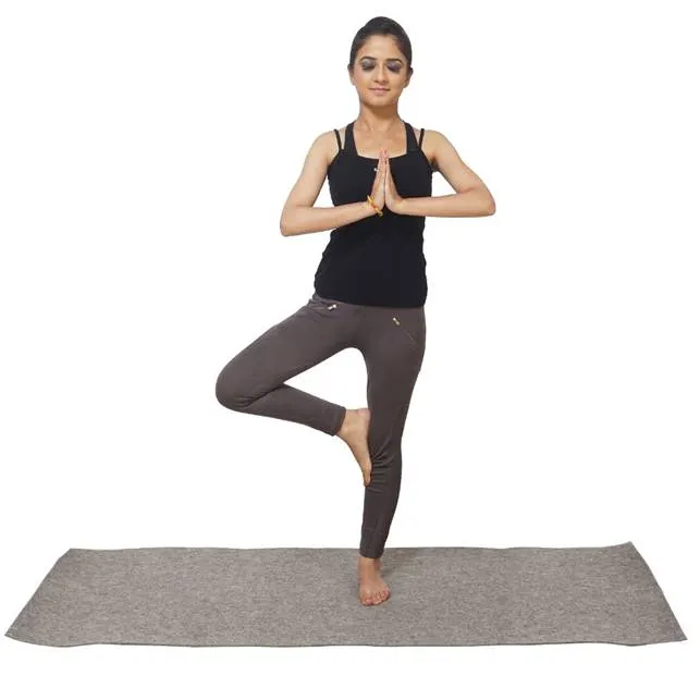 Yoga Mat with Latex Coating -  100 % Wool